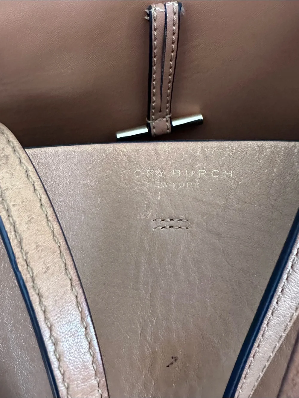 Tory Burch Block T Leather Tote